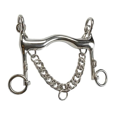 Jacks Imports Stainless Steel Hollow Low Port Weymouth Bit 5-1/2" 116-5-1/2